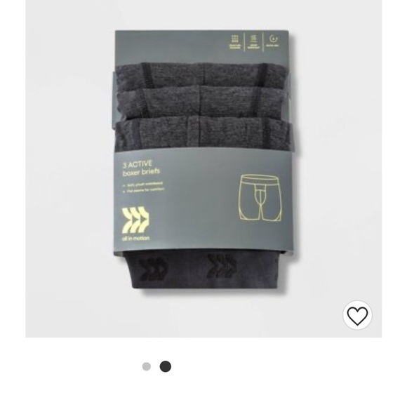 𝅺MEN'S Active 3pk Boxer Briefs - All in Motion Black Size S - Picture 4 of 4